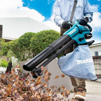 MAKITA DUB187Z 18v LXT Souffleur de feuilles sans fil avec accessoire aspirateur et sac Argent