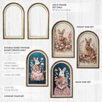 Double-Sided Vintage Bunny Arch Prints Set of 2 | Switch-a-Print Series