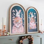 Double-Sided Vintage Bunny Arch Prints Set of 2 | Switch-a-Print Series