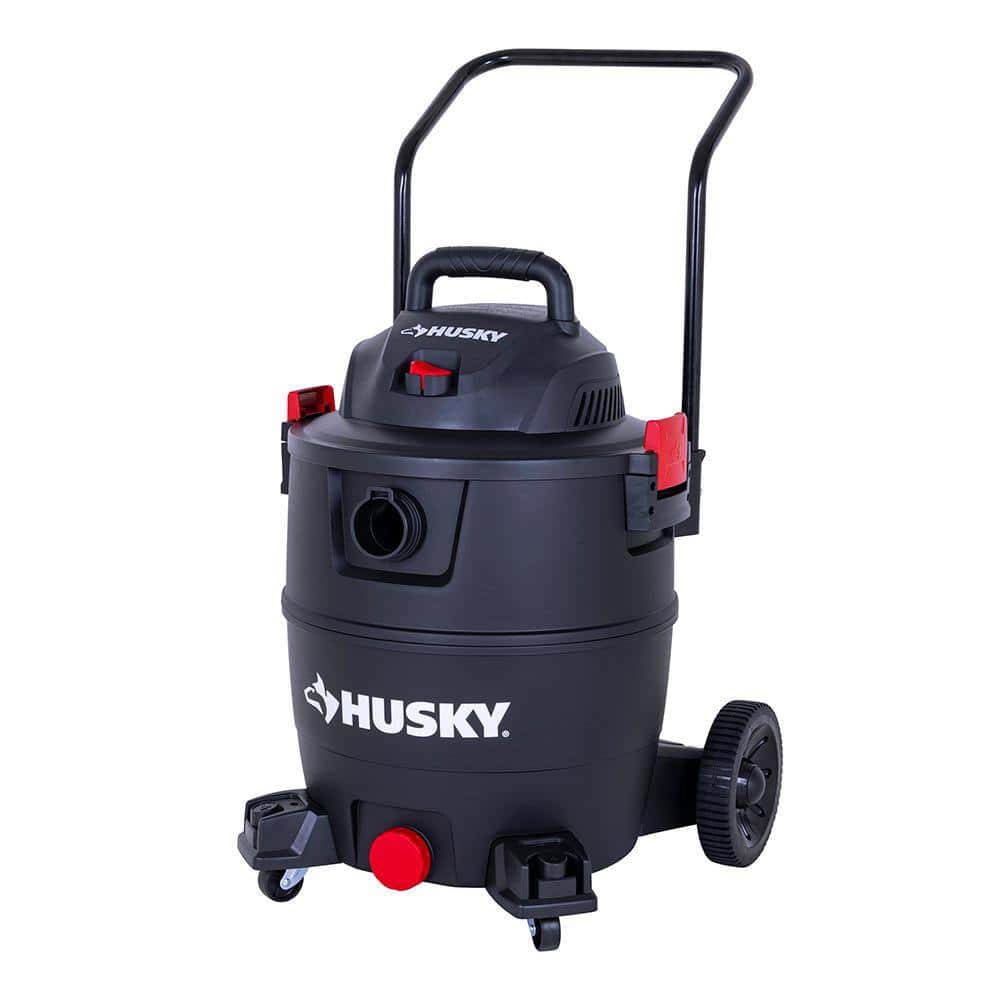 Husky AT18621P-16A 16 Gal. Poly Cart-Design Wet/Dry Vac with a Cartridge Filter, Hose, and Accessories