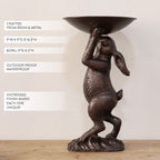 Bronze Standing Bunny Bowl | Brilliant Centerpiece Collection