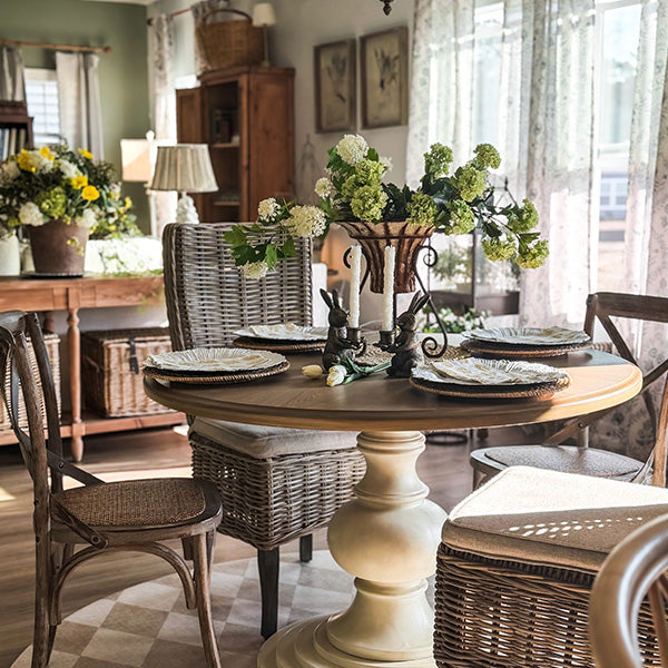 Vintage Bronze Bunny Taper Candle Holders, Set of 2