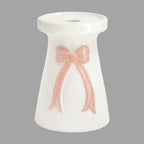 Pink Bow Taper Candle Riser, Choose Your Size