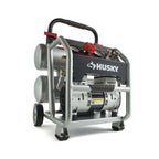 Husky 3320445 4.5 Gal. Portable Silent Air Compressor – Electric-Powered