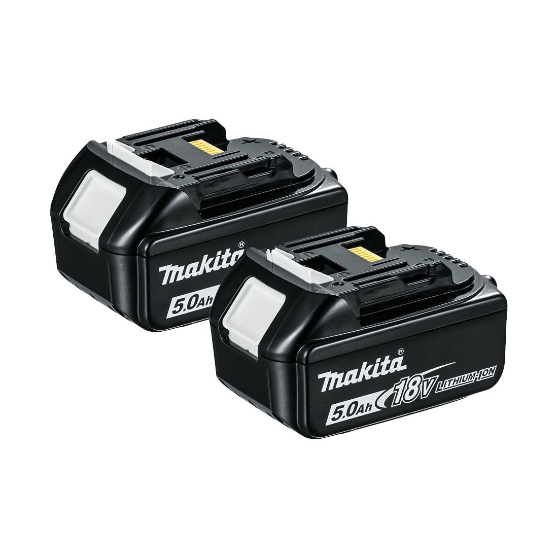 2 x Batterie Makita 18V 5,0Ah BL1850B Star Li-ion Argent