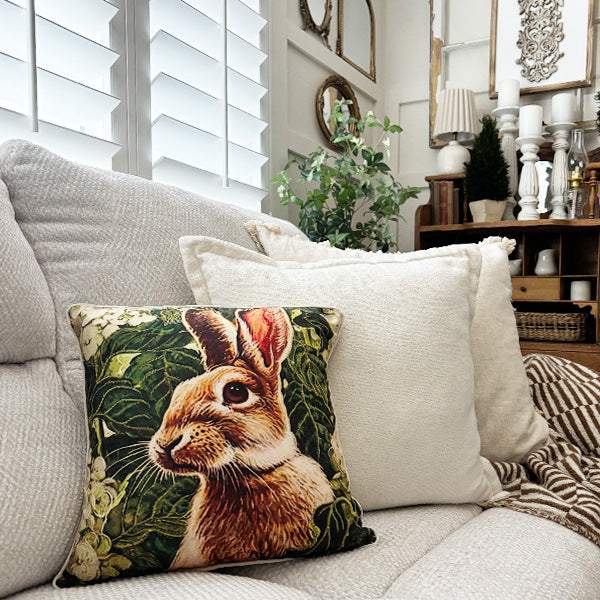 Easter Bunny Pillow Covers, Set of 2