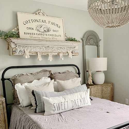 36 Inch Vintage Inspired Cottontail Farms Bunny Art