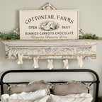 36 Inch Vintage Inspired Cottontail Farms Bunny Art